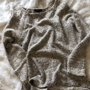 Gold Fleck and Studded Fashion Sweater